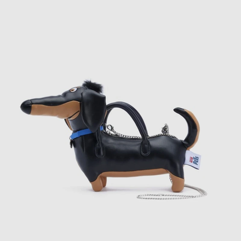 jocross sacs à main en forme de chien de teckel de dessin animé pour femmes, mini sacs à main décontractés, pochette, design chic, nouveauté, mode