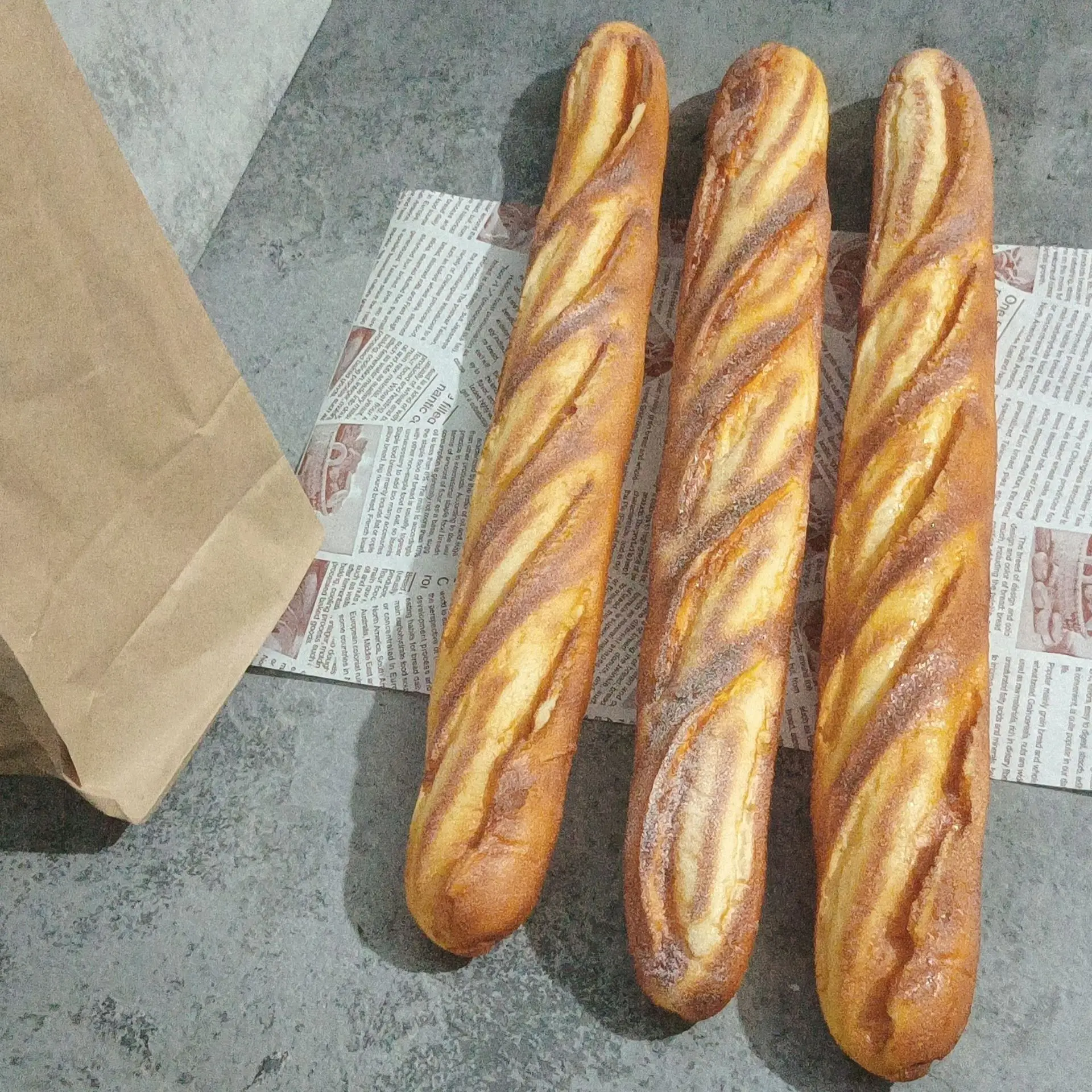 Simulation Baguette Long Toast JxModel, Faux citrouille, Accessoires de Photographie, Ornements, Décoration de la Maison, Affichage de Fenêtre, Mobilier