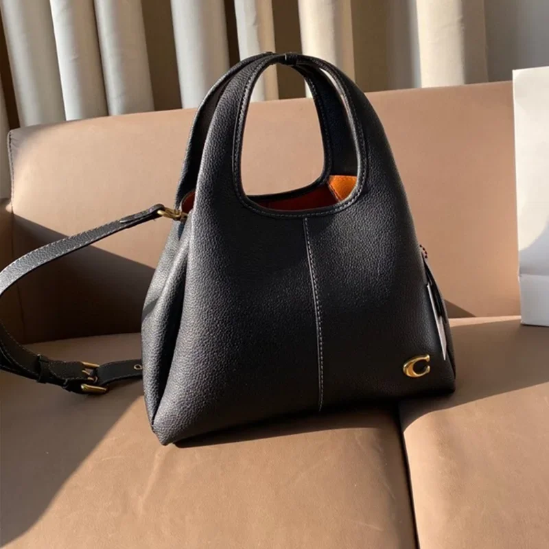 Sac femme motif litchi Lana23 panier de légumes sac à bandoulière rétro portable sac seau type seau 2025 nouveau