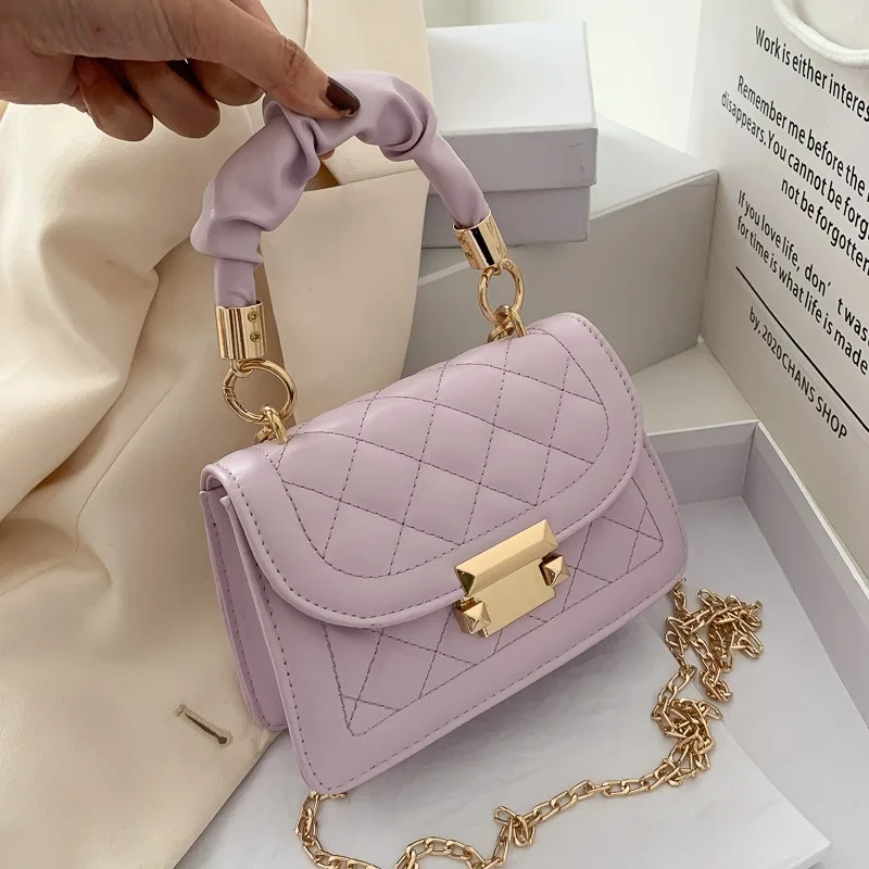 sac à main classique à la mode, petit carré, à bandoulière, pour femme