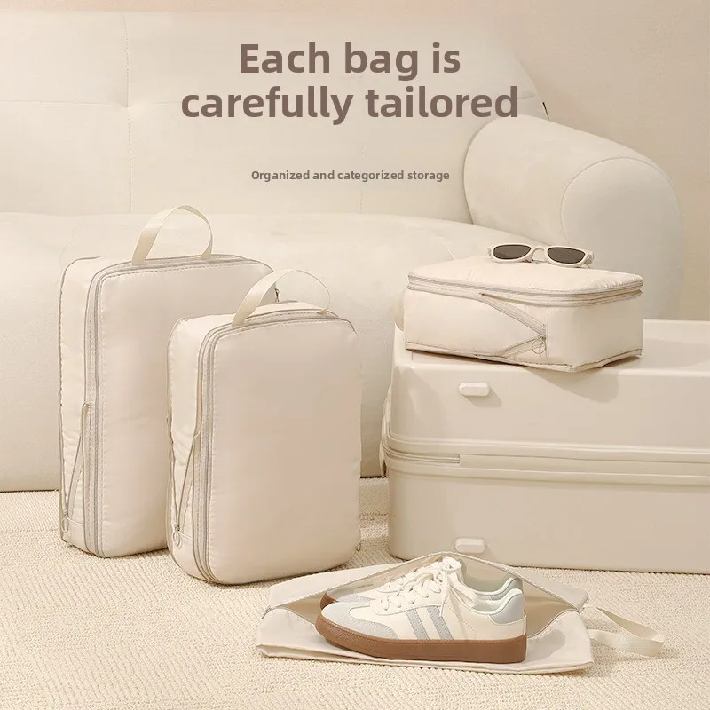 Ensemble de sacs de rangement pour manteaux matelassés - Sac de compression pour vêtements et vêtements de maison - Rangement de voyage - Boîte à bagages portable