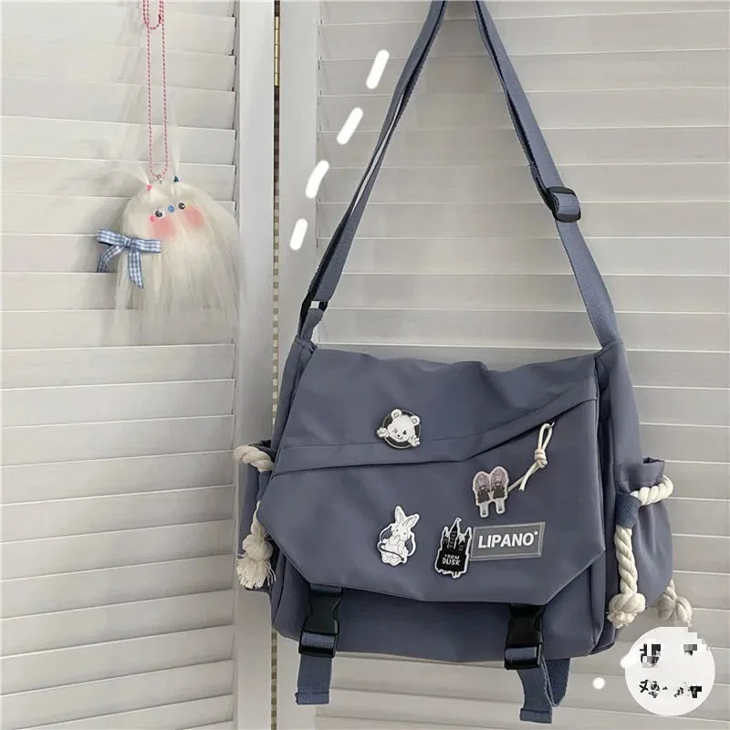 style de rue coréen polyvalent artistique version hong kong sac à bandoulière messager sac à bandoulière