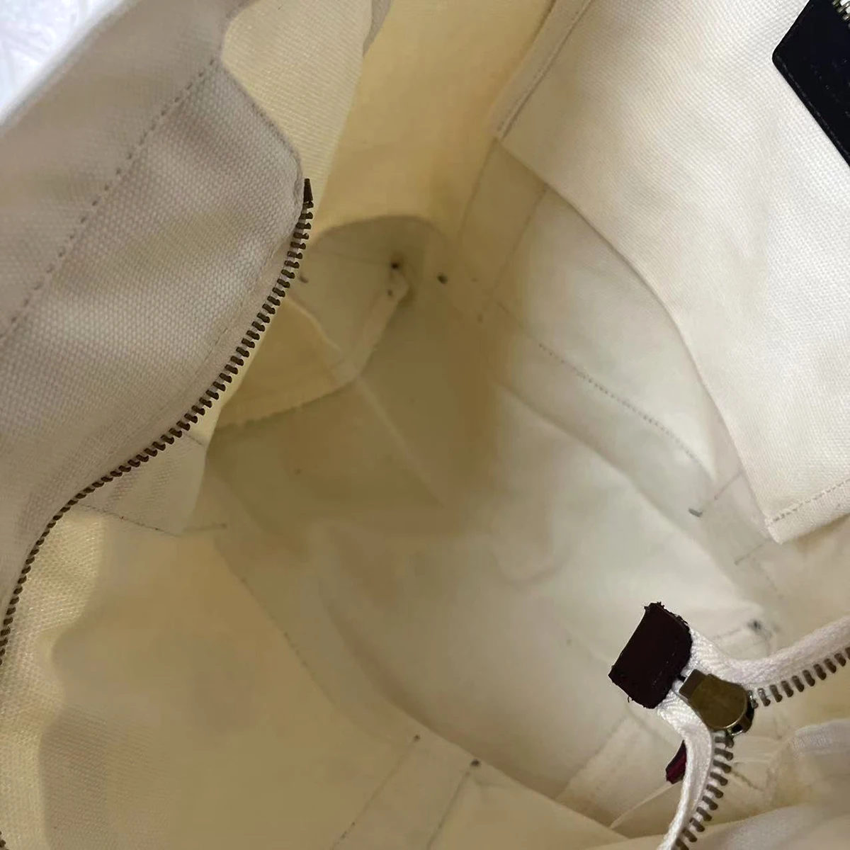 sac fourre tout en toile pour femmes, grande capacité, sac à bandoulière carré tendance avec fermeture à glissière et sangle rayée pour le shopping, usage quotidien