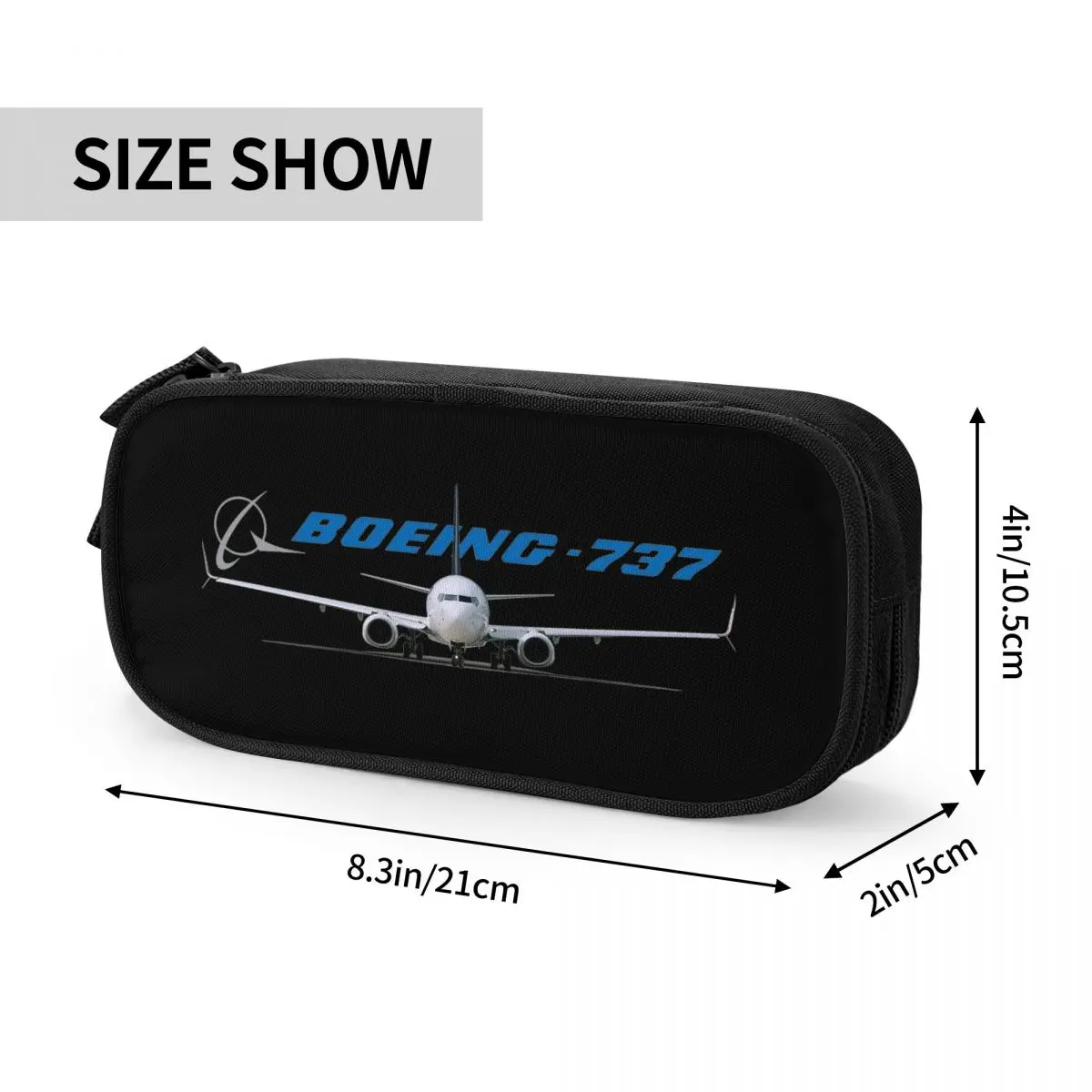 Étuis à crayons créatifs airbus 737, boîte à crayons d'avion, stylo pour étudiant, grand sac de rangement, papeterie cadeaux scolaires pour étudiants