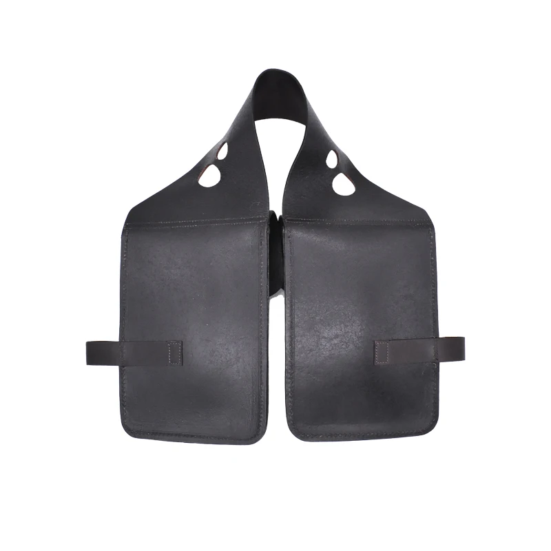 sacs de selle occidentaux en cuir, équipement d'équitation longue distance, sac de selle de grande capacité