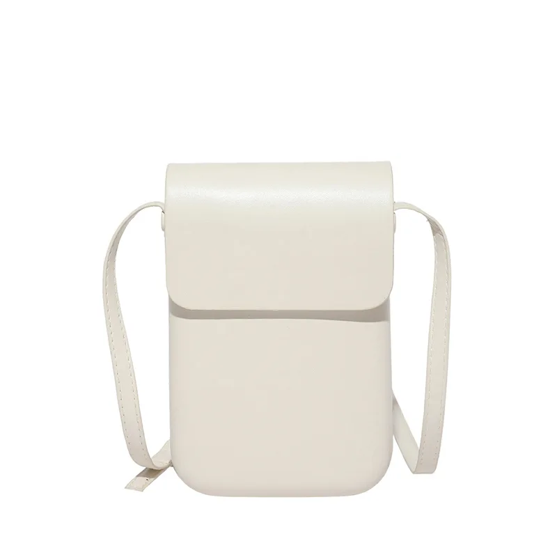 sacs à bandoulière carrés simples et élégants pour femmes, couleur unie, sac à bandoulière en cuir pu pour dames, pochette polyvalente et portable pour téléphone