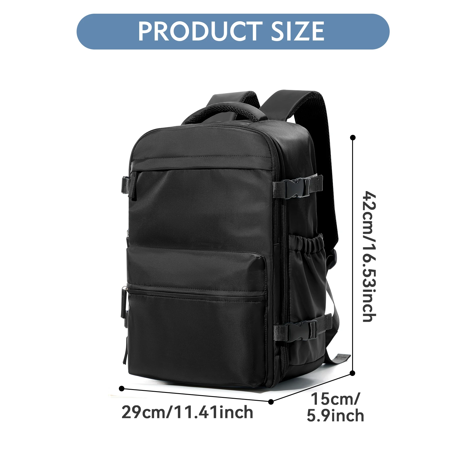 sac à dos sous vide sac de voyage pour hommes sac à dos de grande capacité sac à dos pour ordinateur portable d'affaires femmes hommes sac à dos extensible sac d'école