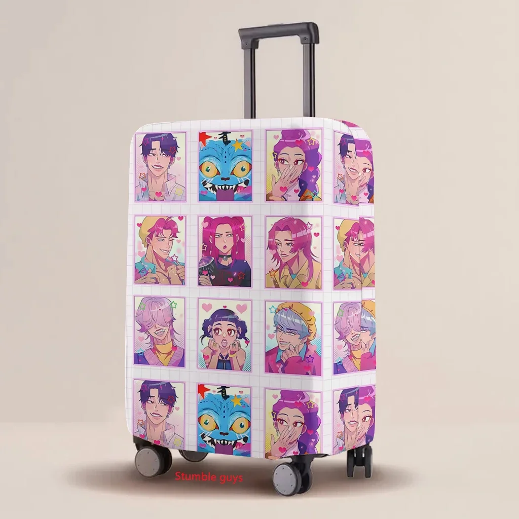 kpop demon hunters housse de protection pour bagages élastique multi-tailles imprimé dessin animé tailles de valise universelles ​