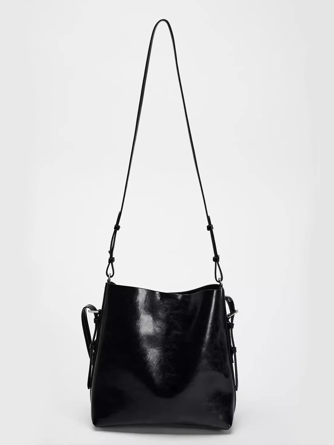 Sac à bandoulière à double sangle pour femme, simple et à la mode, nouveau sac à bandoulière noir Atmospheric Determiner, E27, 2025