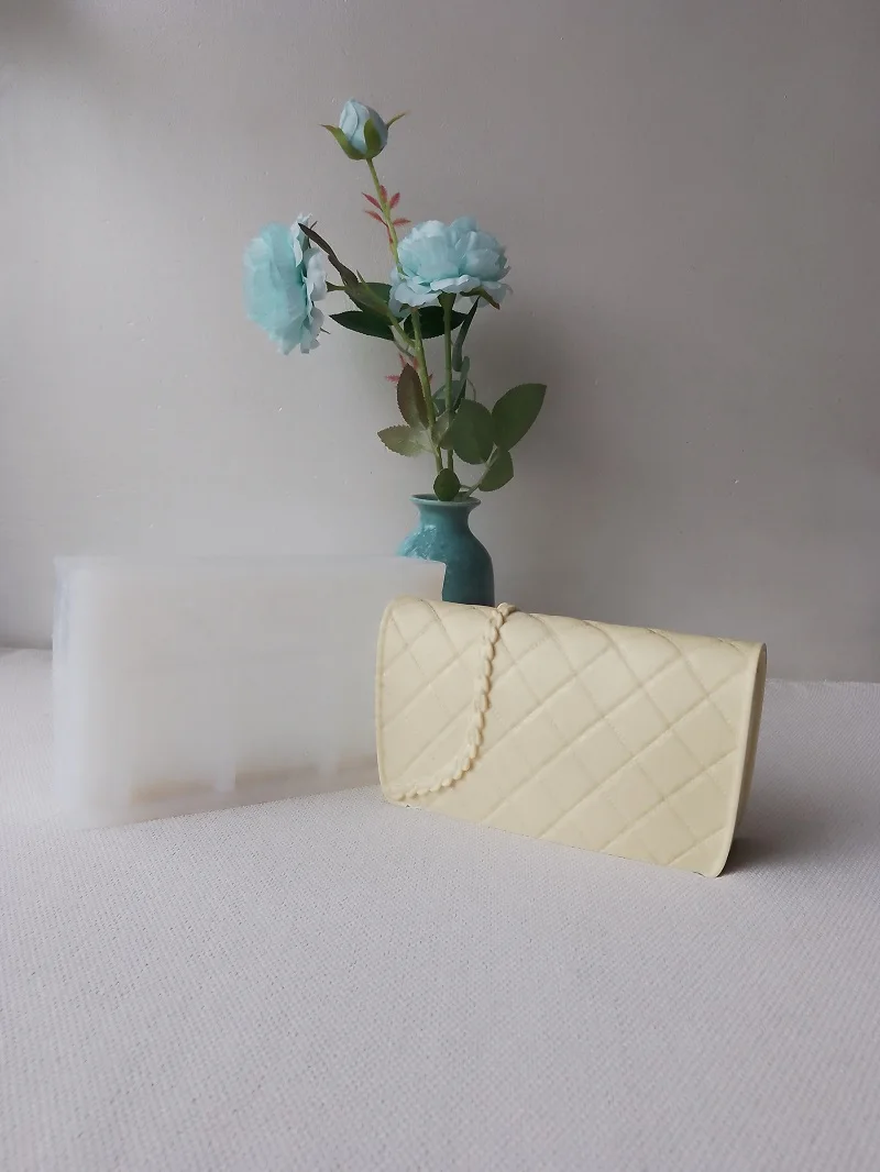 sac à main de luxe de grande taille, valise circulaire, sac de mode, moule à bougie en silicone
