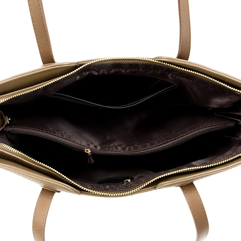 sac à bandoulière en cuir souple pour femme, seau à documents solide, de luxe, de grande capacité, fourre tout pour dame