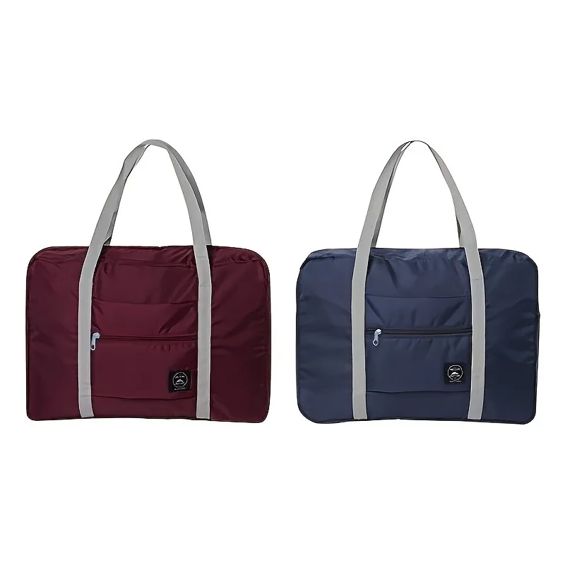 1 ensemble de sacs à bagages de voyage pliables de grande capacité, sac de fitness extensible, bagage de sport, enregistrement des bagages du week end, bagages