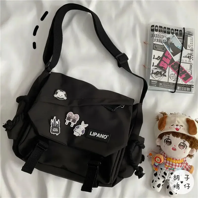 style de rue coréen polyvalent artistique version hong kong sac à bandoulière messager sac à bandoulière