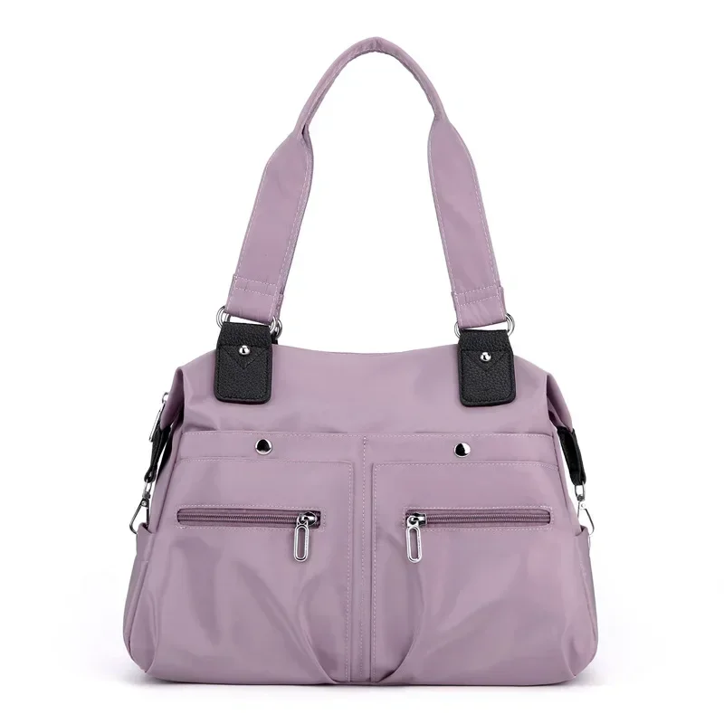 sac fourre tout en nylon imperméable pour femme, sac à main initié, grande capacité, sac à bandoulière shopping, sacs de messager pour femme, sacs à main