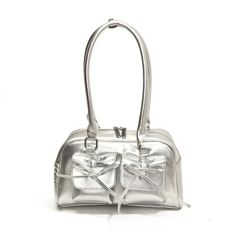 sacs à bandoulière pour femmes, simples, à la mode, polyvalents, avec nœud doux, style ballet, sacs à bandoulière doux, été, nouveaux sacs à main pour filles