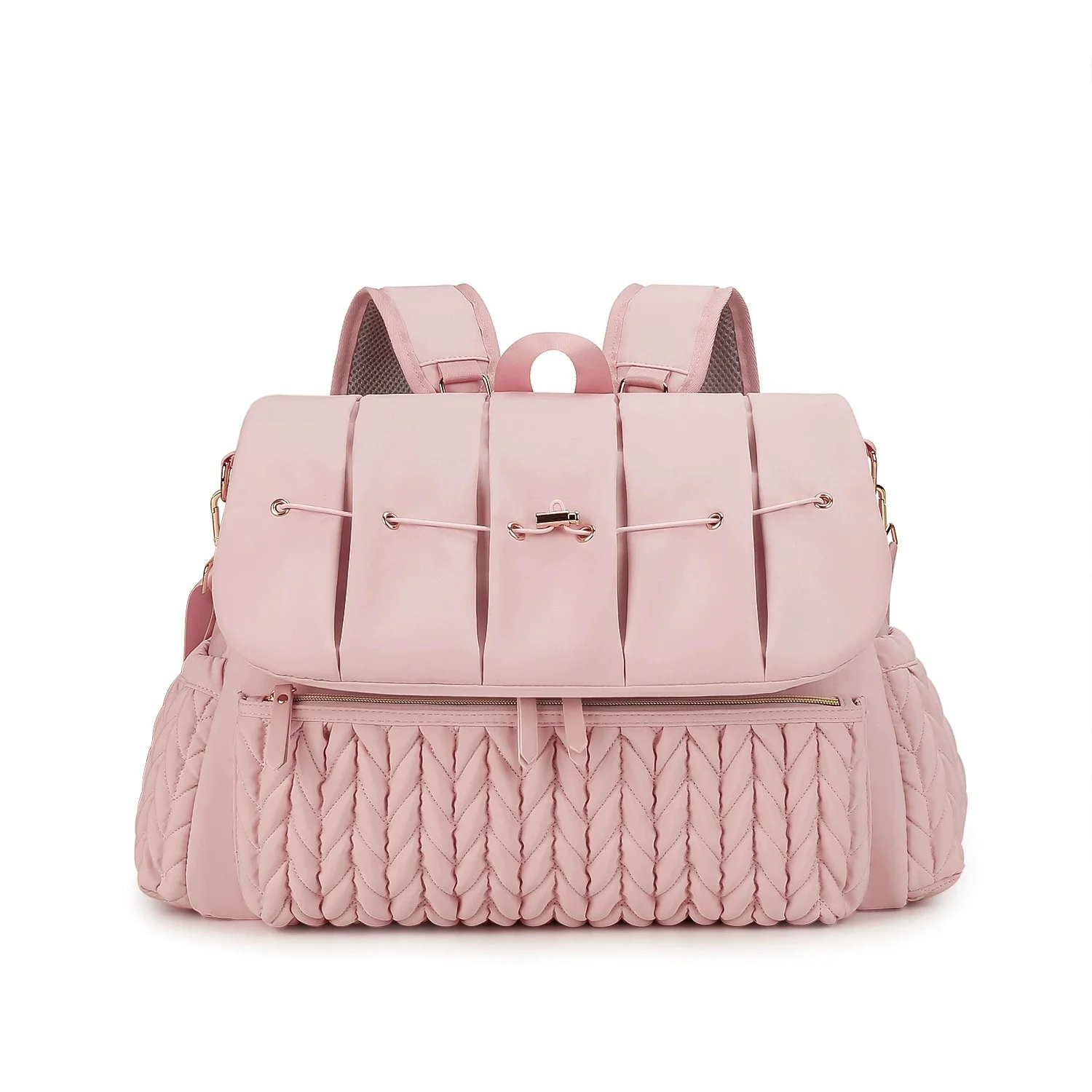 sac mère matelassé brodé, sac à main à une épaule à la mode, isolation thermique extérieure, sac à couches étanche, sangles détachables