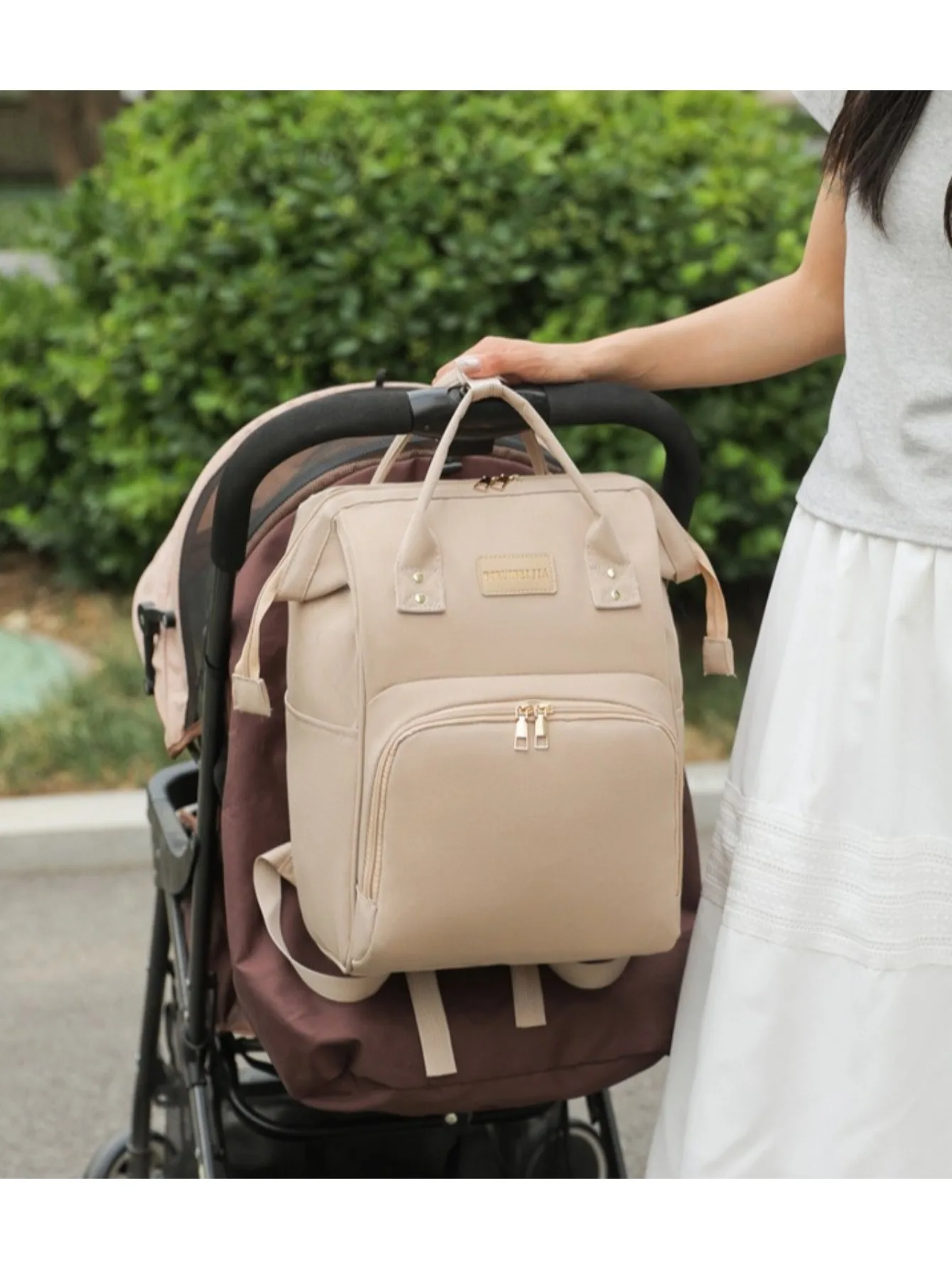 sac à dos de voyage pour bébé, sac à couches pour maman, sac à couches de grande capacité, sac à main en matériel pour bébé, sac de voyage en plein air pour articles de soins pour bébé