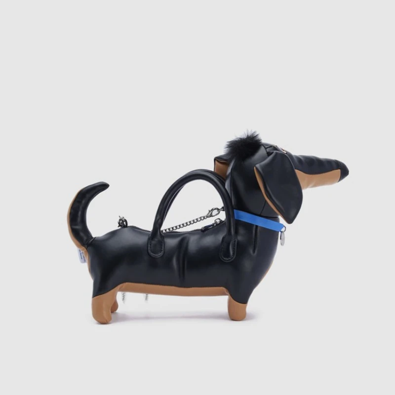 jocross sacs à main en forme de chien de teckel de dessin animé pour femmes, mini sacs à main décontractés, pochette, design chic, nouveauté, mode