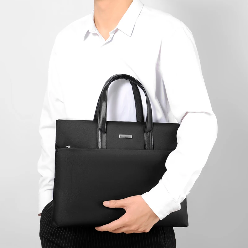 sac fourre tout pour ordinateur portable sac à main de bureau d'affaires de grande capacité avec compartiment pour ordinateur portable, porte documents sac d'ordinateur pour hommes d'affaires