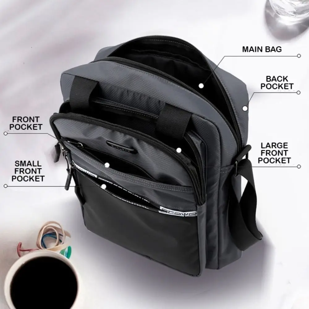 sac multifonctionnel étanche pour hommes, sac à documents solide décontracté, grande capacité, haute qualité, oxford grill, mode entreprise initiée