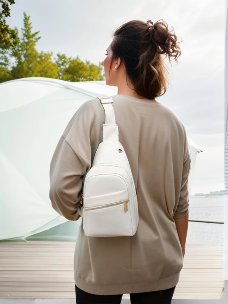 sac de poitrine femmes sacs à bandoulière bandoulière décontracté multi poches fronde messager sacs à bandoulière en plein air voyage déplacements sacoche sacs