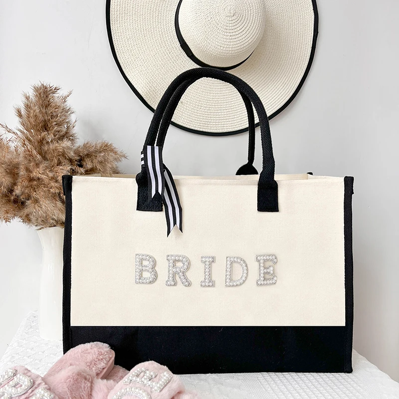 Sac fourre-tout pour enterrement de vie de jeune fille, plage, piscine, mariage rustique, fiançailles, douche des patients, cadeau de lune de miel, future maman, cadeau