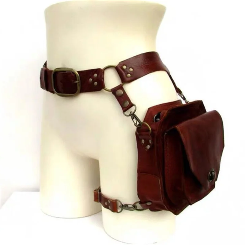 sacoche de style rétro en pu pour femme, petit sac carré, moto, côté vent, oral alier médiéval, accessoires de personnalité