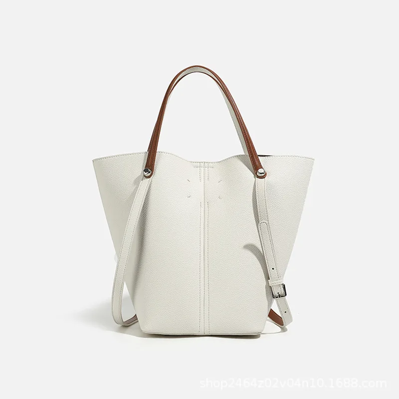 sac seau grande capacité, sac à bandoulière simple, sac sous les bras, sac à main de banlieue haut de gamme