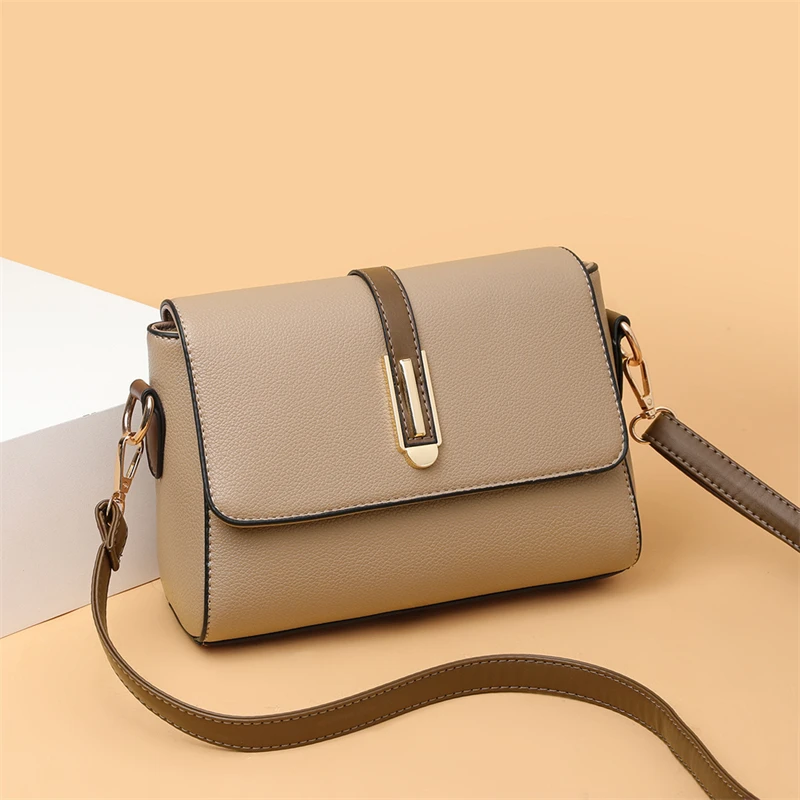 sac à main à bandoulière carré pour femme, design de luxe, à la mode, à rabat