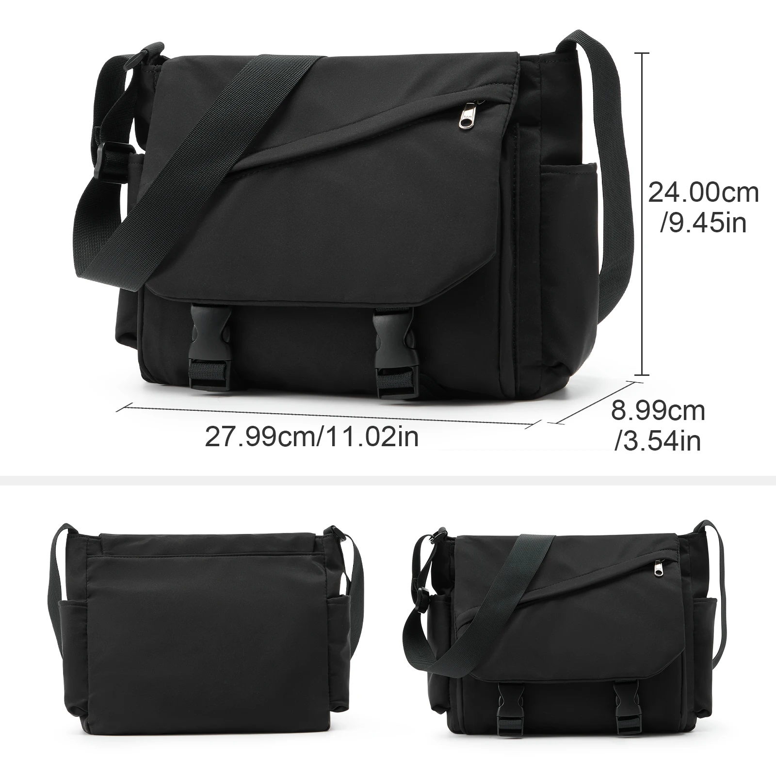 sac carré de mode sacs à bandoulière pour hommes d'affaires sac de messager décontracté rabat masculin sac à bandoulière léger de luxe pour hommes