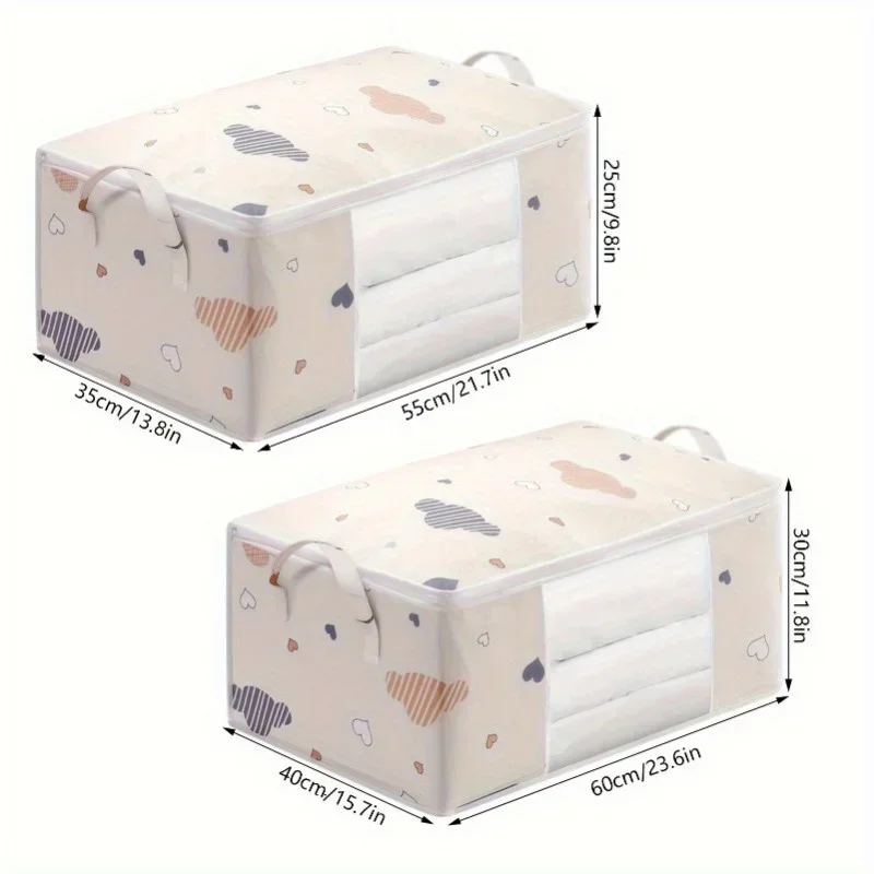 sac de rangement de couette, couverture de couette de grande capacité, sacs de tri pliables, organisateur de vêtements étanche et anti poussière, sac de déménagement domestique