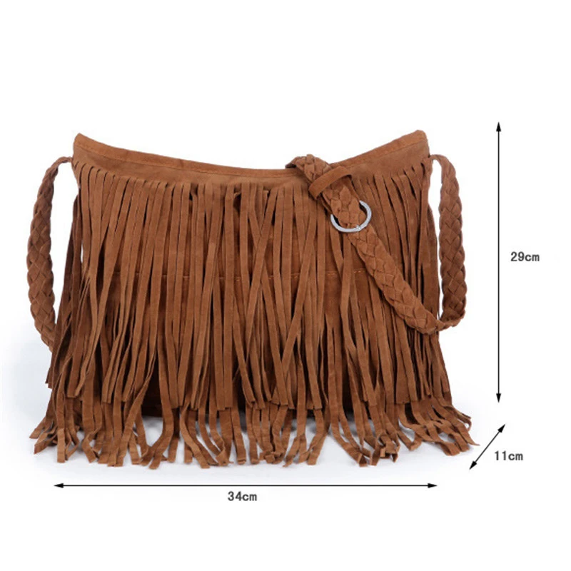sac à pompon en daim pour femme, cartable Élégant et magnifique, à la mode