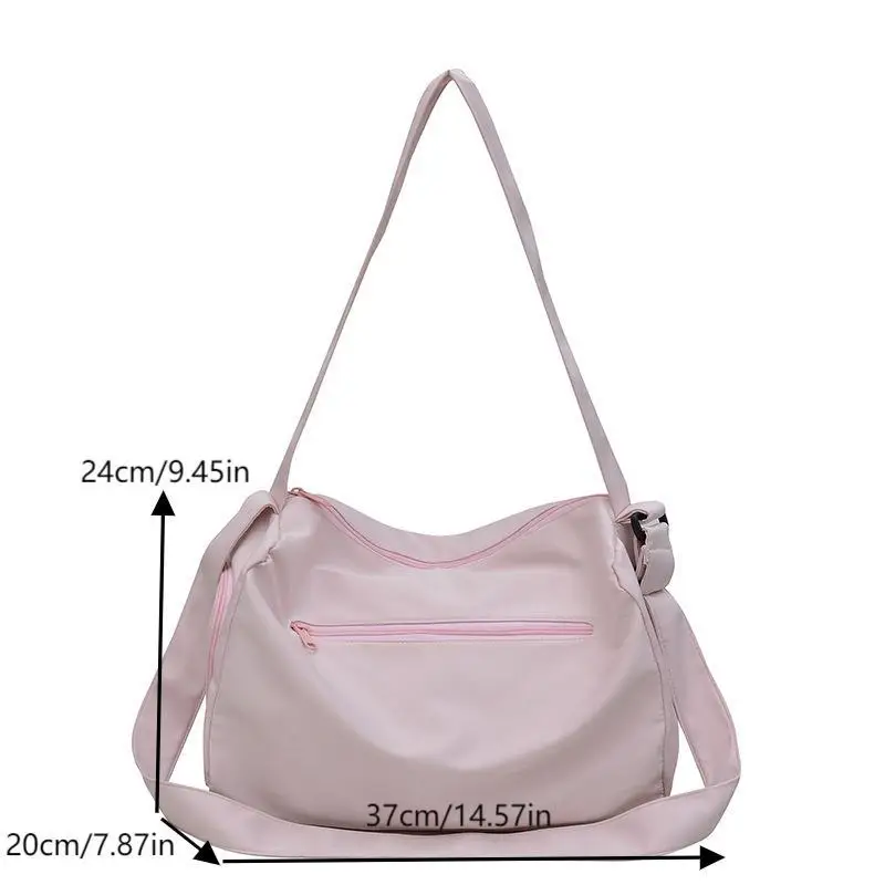 fourre tout unisexe tendance : léger, couleur unie ; idéal pour le sport et les voyages ; sac à bandoulière polyvalent cadeau d'anniversaire parfait