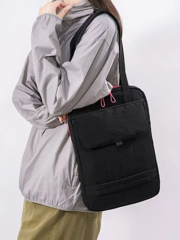 sac pour ordinateur portable de grande capacité 13.3 14 15 pouces, sac à bandoulière tendance, fourre tout pour dames, porte documents d'affaires, sac à main en nylon