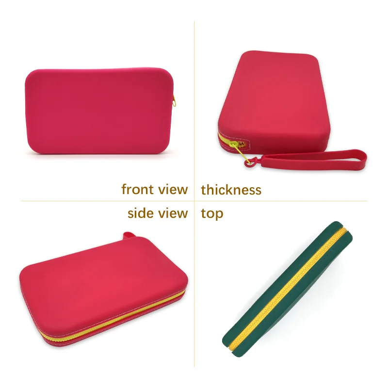 sac de rangement carré en silicone pour cosmétiques, grande capacité, porte brosse de maquillage de voyage, organisateur cosmétique portable étanche