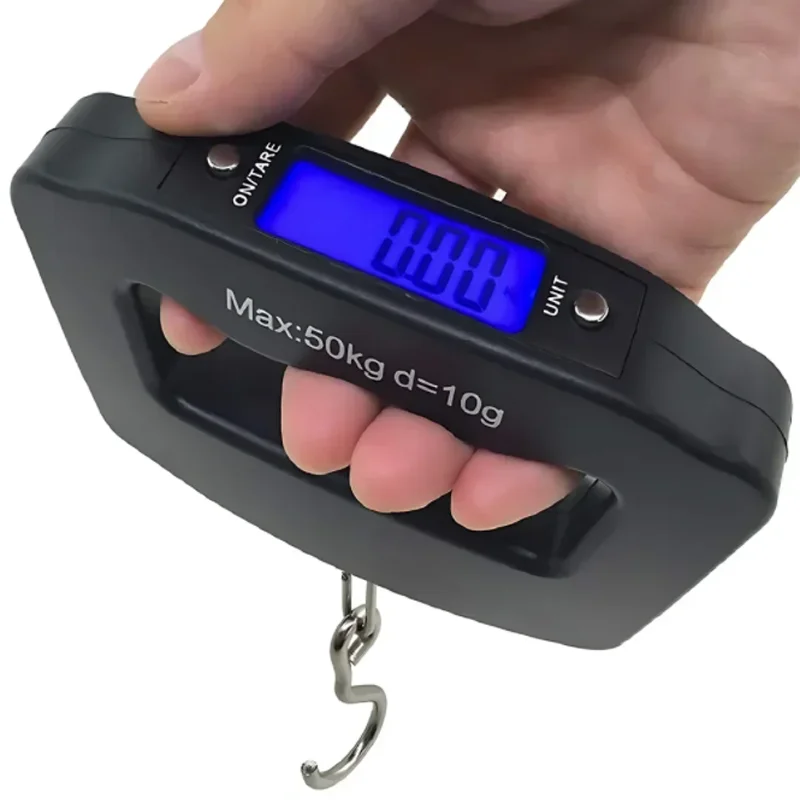 Balance à bagages numérique 50kg/10g, valise électronique Portable, pesée de voyage avec rétro-éclairage, balances électroniques suspendues de voyage