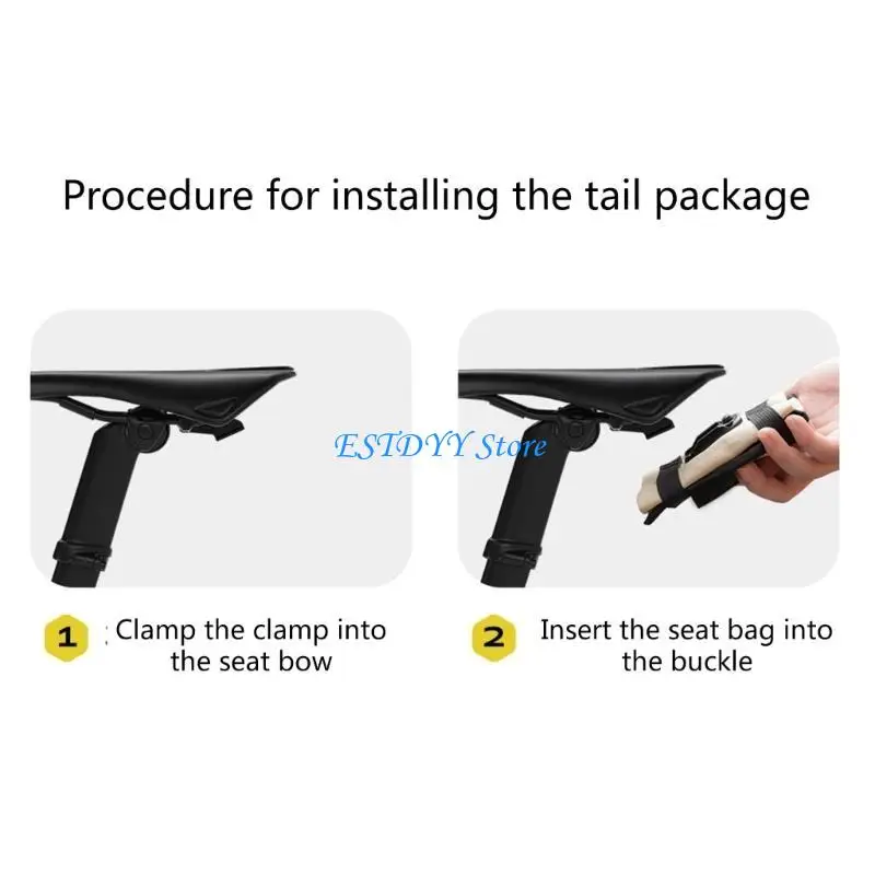 g6de selle vélo léger, portable pliable, arrière siège arrière, pochette à outils réparation vélo