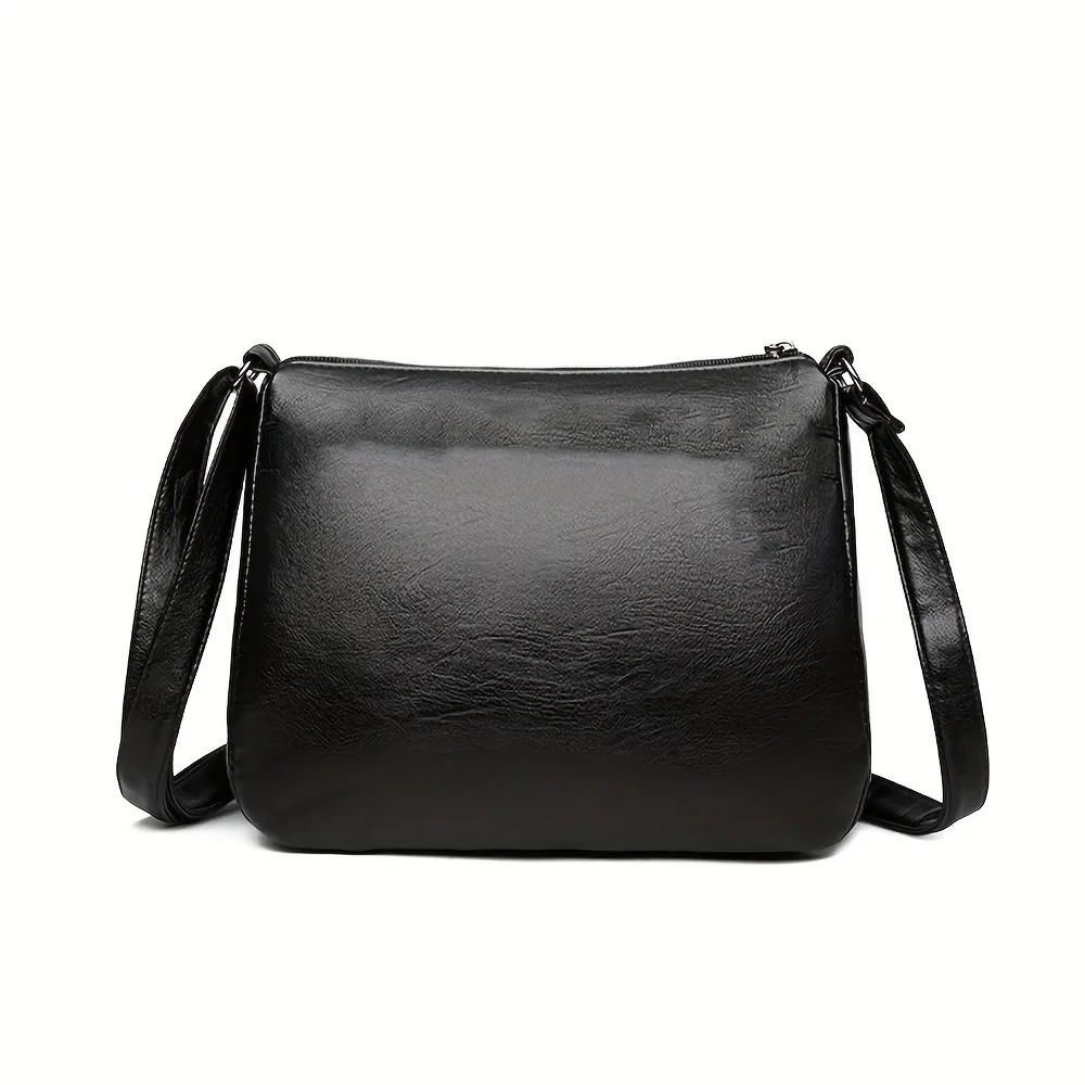 sac à bandoulière en pu bergame pour femme d'âge moyen, sac spinal, motif classique, initié unique, nouveau