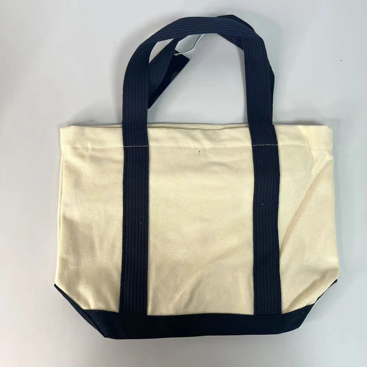 sac fourre tout en toile pour femmes, grande capacité, sac à bandoulière carré tendance avec fermeture à glissière et sangle rayée pour le shopping, usage quotidien