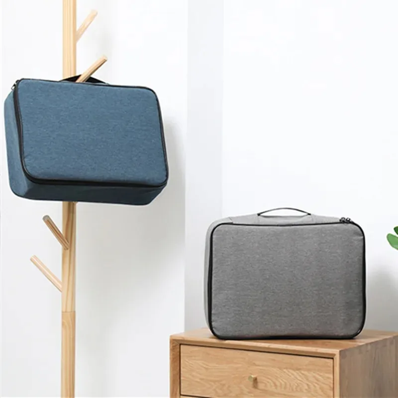 sac de rangement de documents multicouches de grande capacité avec serrure, valise d'évaluation de fichiers de certificat, étui à bombes de passeport, maison et voyage