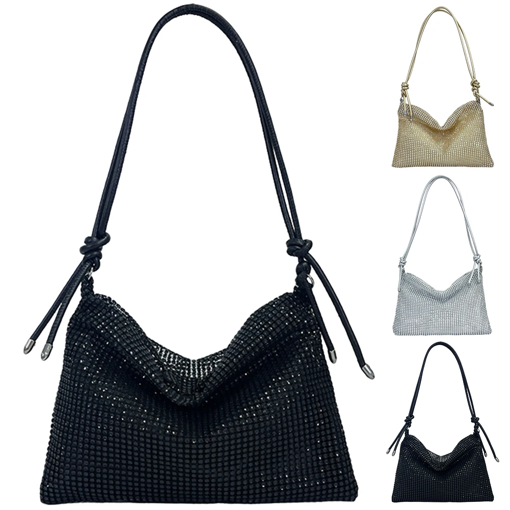 sac à bandoulière à paillettes pour femme, sac à main élégant, fourre-tout à la mode, sangle polyvalente réglable, sac à main habillé formel, pochette chic, rotterdam kle