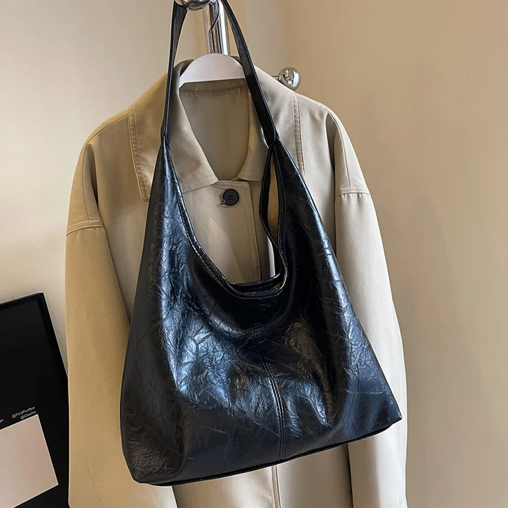 ensemble de sac à main et pochette en cuir pour femme, sac hobo décontracté, cartable à la mode, 2 pièces
