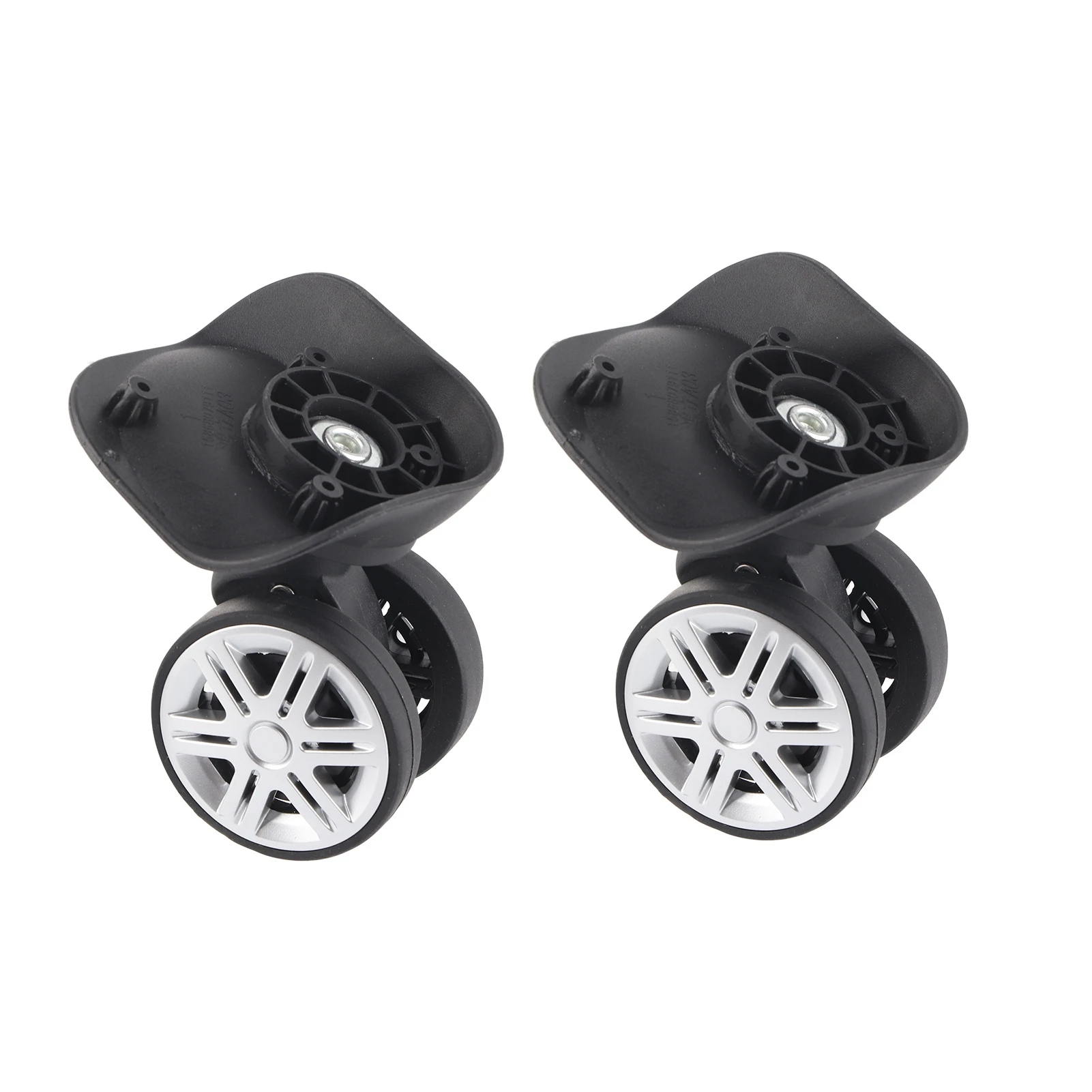 1 paire extérieure muet double rangée grande roue barre de traction boîte valise accessoire valise roue muette roue boîtier roue
