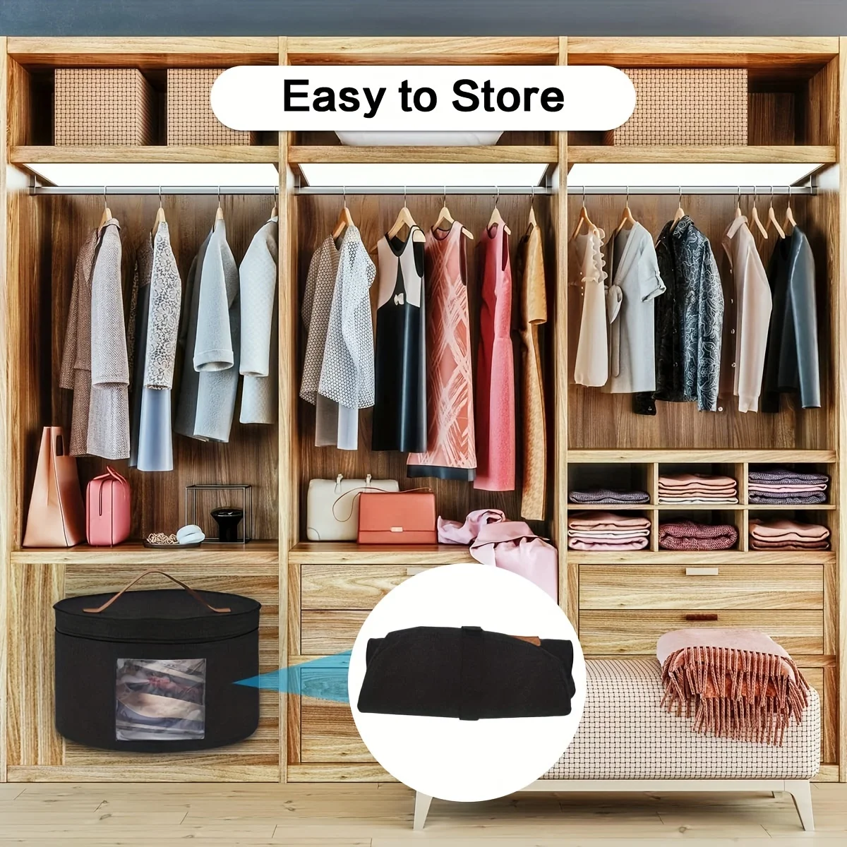 porte chapeau de cowboy, valise à chapeau à large bord, sac de rangement de chapeau rond, boîte à jouets, sac de rangement de chapeau à bord rond empilable