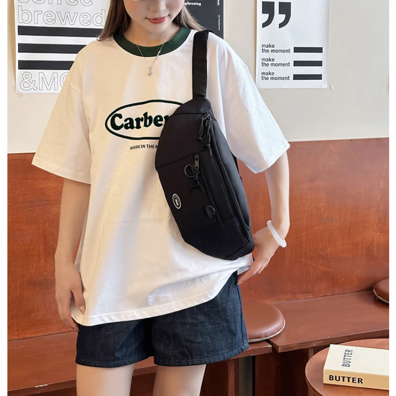 petit cartable de sport et de cyclisme pour femmes, nouveau sac de loisirs de style étranger, sac de poitrine à bandoulière simple, sac de taille, printemps 2025