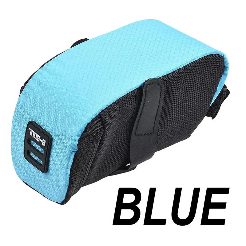 sac de selle de vélo étanche, sac de rangement de tige de selle pliable avec bande réfléchissante, accessoires de vélo