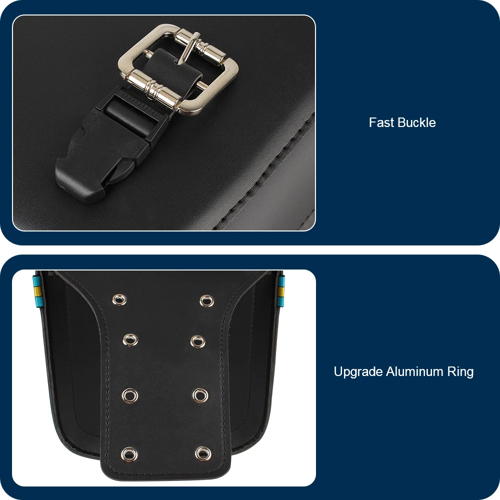 grande capacité 2 pièce/ensemble accessoires de moto en cuir pu sacs latéraux de moto pochette de rangement d'outils sac de selle de moto