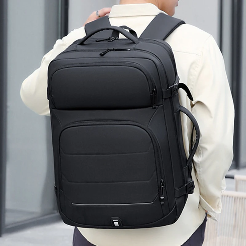 sacs à dos extensibles pour ordinateur portable pour hommes, sac pour ordinateur portable étanche, cartable usb, sports, voyage, sac à dos pour homme, 17"