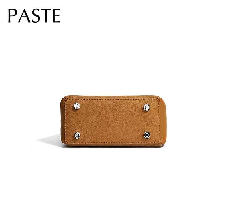 petit sac à main en cuir de vache pour femme, fourre tout en forme de boîte à déjeuner, hobo xvi, caramel, loisirs, nouvelle collection automne