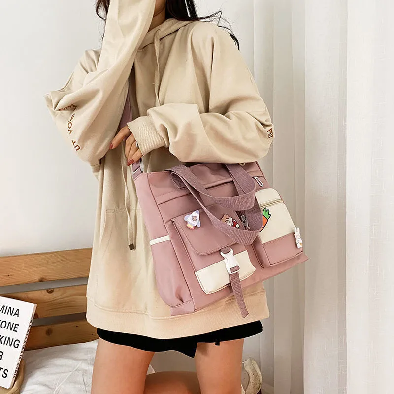 nouveau sac à main d'école de créateur sac de messager pour les jeunes adolescentes sac à bandoulière fourre tout grande capacité en nylon femmes sac à bandoulière cartables